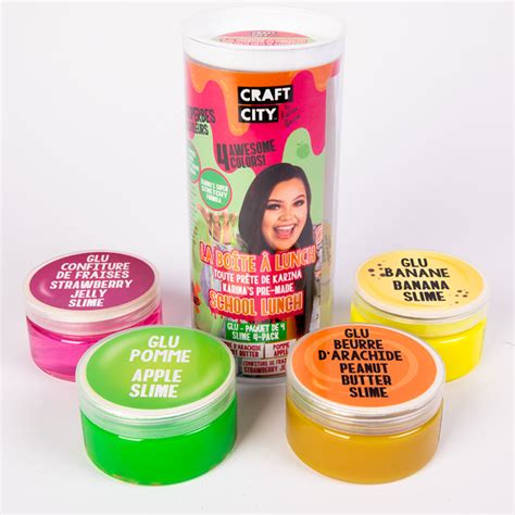 Craft City Karina Garcia Slime Kits GEMSTONE School Lunch。